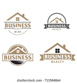 Real Estate, Building, Construction and Architecture Logo Vector