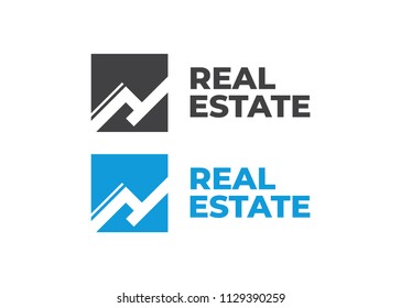 Real Estate, Building and Construction Logo Vector Design. Logo real estate set