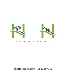 Real estate building construction logo vector. Icon for house property and decoration management. Woodwork project and architect design illustration. Villa or hotel rent and loan brand