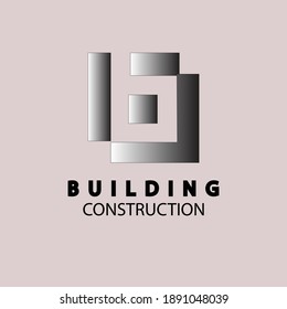 real estate Building construction logo design vector