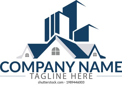 Real Estate, Building and Construction Logo Vector Design Eps 10.real estate logo vector. home service logo design