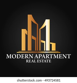 Real Estate, Building and Construction Logo Vector Design