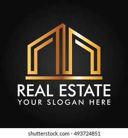 Real Estate, Building and Construction Logo Vector Design