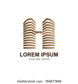 Real estate building construction logo. modern template design.vector icon illustration