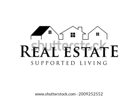 Real Estate Building and Construction logo design template vector illustration