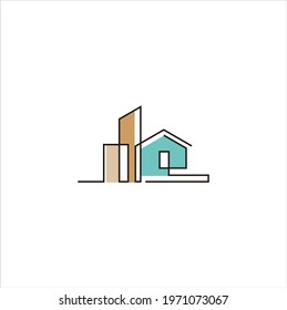 Real Estate And Building Creative Logo Design Template for Company
