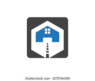 Real estate and building home logo design template