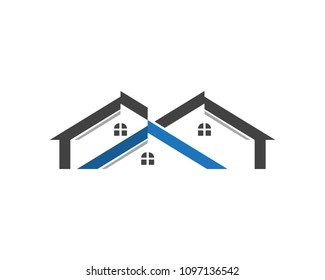 Real estate and building home logo template