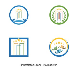 Real estate and building home logo template