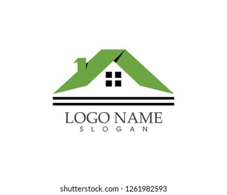 Real estate and building home logo template