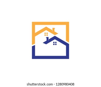 Real estate and building home logo template