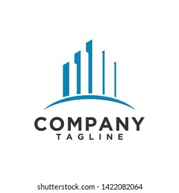 Real Estate or Building or Home Logo Design Vector. Illustration of Residential or Apartment symbol with simple minimalist style. Eps 10