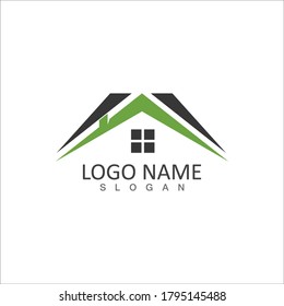 Real estate and building home logo vector