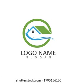 Real estate and building home logo vector