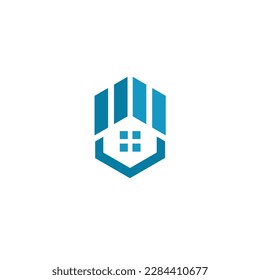 real estate building home logo design symbol