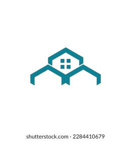 real estate building home logo design symbol