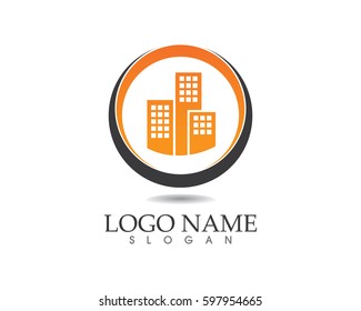 Real estate and building home logo