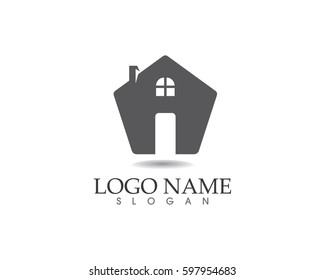 Real estate and building home logo