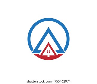 Real estate and building home logo design  template