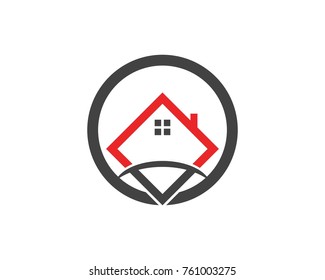 Real estate and building home logo design template