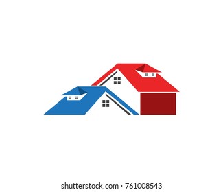 Real estate and building home logo design template