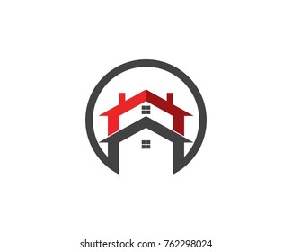 Real estate and building home logo