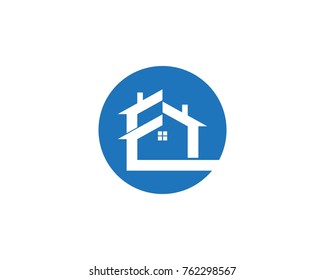 Real estate and building home logo design template