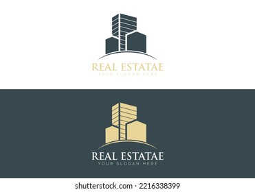 Vektorkunst-, Symbole und Logo-Designs für Immobilien