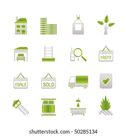 Real Estate and building icons - Vector Icon Set