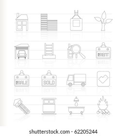 Real Estate and building icons - Vector Icon Set