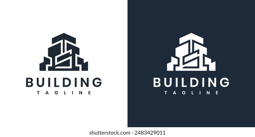 Real estate building and initial letter S logo design template	