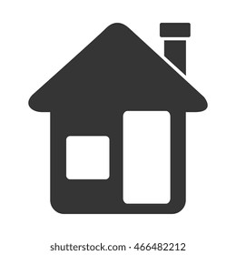  Real estate building isolated flat icon design