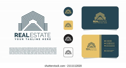 real estate building logo concept