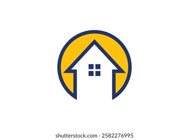 Real estate building logo design, Vector design template