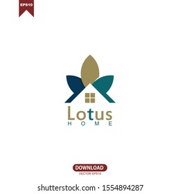 Real estate building logo - house building contractor identity window roof home improvement