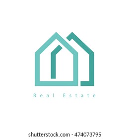 Real estate building logo identity