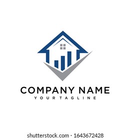 Real estate building logo - modern and simple design