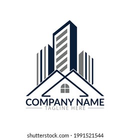 Real Estate and Building logo set. Vector house logo template.Construction Logo Vector Design Eps 10