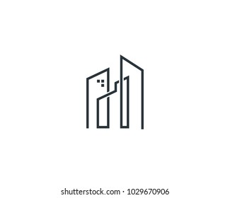 Real Estate and Building Logo Template