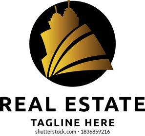 Real Estate Building logo vector template. Mortgage business brand