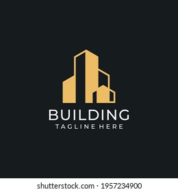 Real estate building logo vector set inspiration. Logo can be used for icon, brand, identity, architecture, home, house, and business company