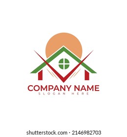 Diseño vectorial del logotipo del edificio inmobiliario