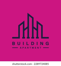 Real Estate Building Logo, Vector Logo Design Template, Apartment Logo