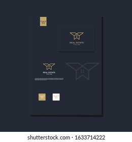 Real Estate, Building, Property Development, and Construction Business Logo Templates in an elegant, modern and simple style.