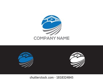 Real estate Building symbol vector logo design