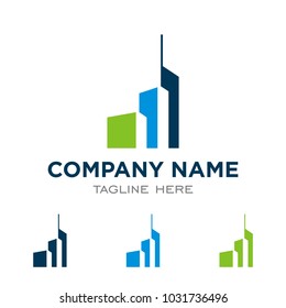 Real Estate Building Vector Logo Template