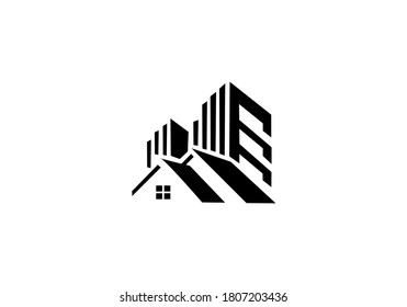 logotipo vectorial del edificio inmobiliario