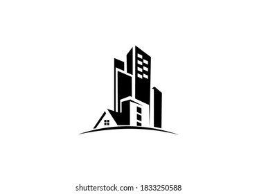 Real Estate Building Vector Logo Stock Vector (Royalty Free) 1833250588 ...