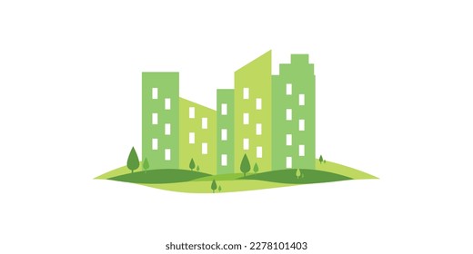 Real estate Buildings, Apartments, Homes Landscape vector, Nature Homes Build, Architecture Vector Template
