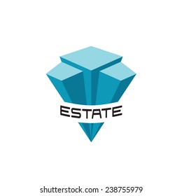Real estate buildings logo template